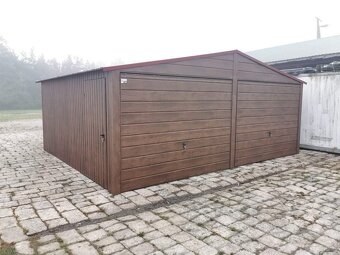 Plechová garáž 6x5,8 m - 2