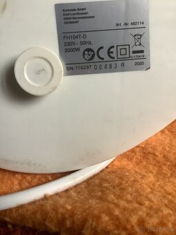 Malý elektrický ohrievač 2000 w nový - 2