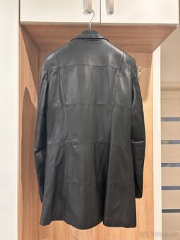 Kožený kabát na zips - 2
