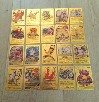 Zlaté pokemon karty - 2