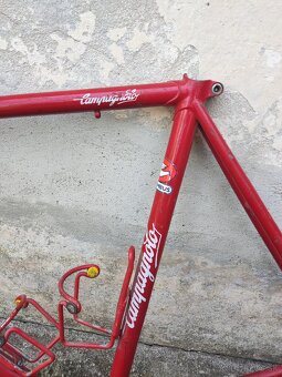 Predám rám Campagnolo Columbus – červený, s vidlicou - 2
