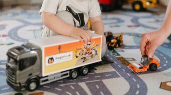 Kovové hračky strojov JCB a CAT - 2