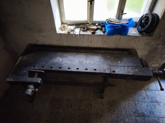 Drevený ponk / stolárska hoblica - 2