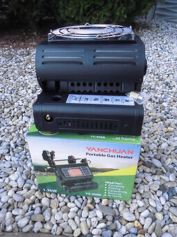 Kempingový ohrievač a varič 2-vjednom na kartuše+1 kus - 2