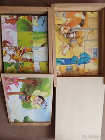 Drevené vkladačky, obrázkové kocky a puzzle - 2