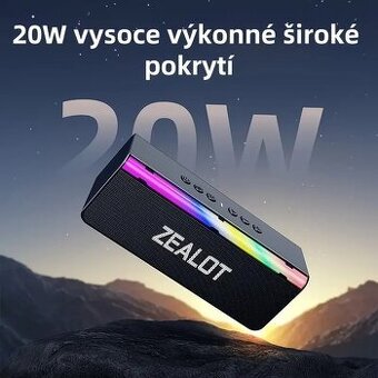 Nový bluetooth reproduktor výkon 20W s RGB efekty. - 2