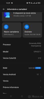 Predám oppo Reno 5z 5g 128gb - 2