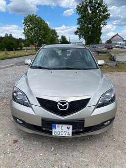 Predám MAZDA3 1,6 benzin 77kw.rv 2007 157500km - 2