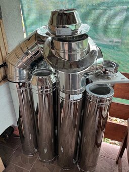 Nerezový komin izolovany Fasadny - 2