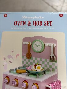 Le toy van - drevena ruzova kuchynska rura s varnou doskou - 2