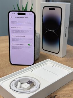 Apple iPhone 14 Pro 128GB - ZÁRUKA / NOVÁ BATÉRIA - 2