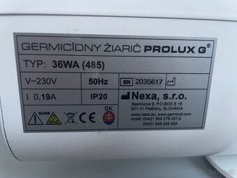 Germicídny žiarič PROLUX G 36WA - 2
