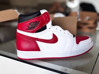 AIR JORDAN 1 RETRO HIGH OG White University Red Black Blanc - 2