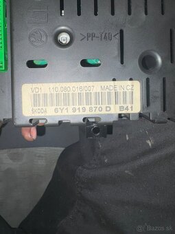 Budíky Škoda Fabia - 2