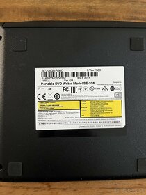 SAMSUNG SE-208GB DVD+/-RW /-RAM, externá, slim, USB, čierna - 2
