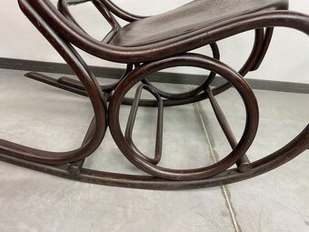 Hojdacie kreslo Thonet no 7022 ,menší model s potlačeným sed - 2