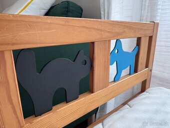 Detská postel ikea 160x70 + 1 zdarma bez roštu - 2
