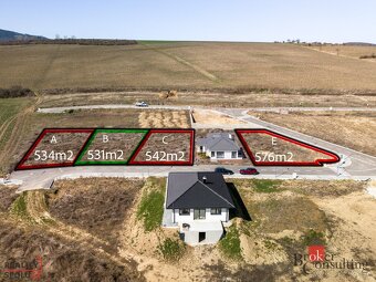 Predaj, pozemky/pre rodinné domy, 500 m2, Častkovce , Nové M - 2