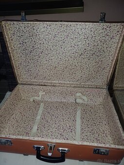 Stary kufor ,retro cestovna taska,kabela. - 2