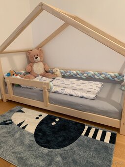 Detská posteľ domček LUCKY so zábranou - 2