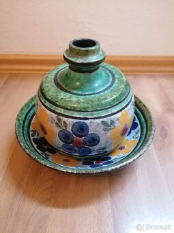 Keramická váza a tanier - 2