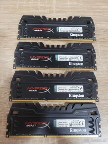 Predám TOP pamäte DDR3 / 32GB (4x8) KINGSTON Beast 2400 Mhz - 2