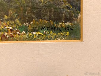 Obraz Jan Medek, Vrátna Ddolina 1974, olej 34x41 - 2