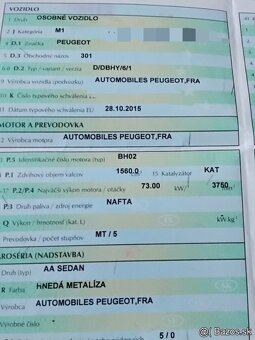 predám MOTOR BH02 PEUGEOT 301 1.6 HDI 2015 MOTOR BHY, PREVOD - 2