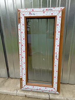 Plastove okno 60x120cm, zlaty dub - 2