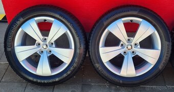 ŠKODA SUPERB 5x112 HLINÍKOVÉ DISKY SO ZIMNÝMI PNEUMATIKAMI - 2