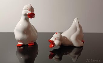 Krásne porcelánové staré kačičky 60 te roky - 2