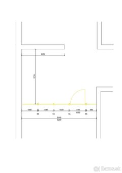 Predám sklenú priečku vo výbornom stave - 2