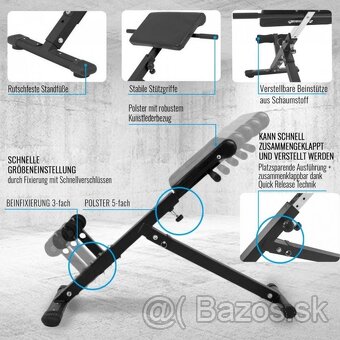 Gorilla Sports Hyperextenzná lavička skladacia(nepoužívane) - 2