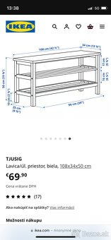 Predám botnik Ikea tjusig - 2