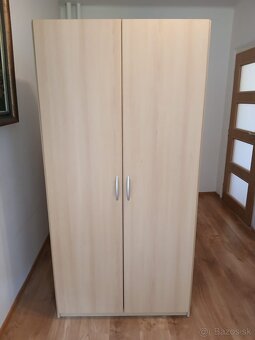 2x Šatníková skriňa/šatník buk lamino (180x90x57 cm) – Prešo - 2