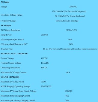 Prenosná ostrovná zostava 1kw/12V s LiFePo4 kapacitou 4kWh - 2