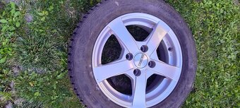 Hliníkové disky s pneumatikami používané jednu zimu - 2