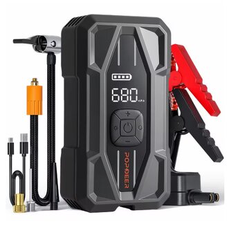 jump starter + kompresor 5000 A Popdeer PD-JA5  QC 30W - 2