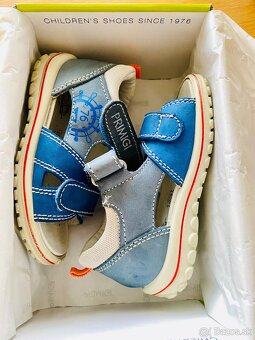 Detské sandále Primigi veľkosť 23 farba modro- šedé - 2