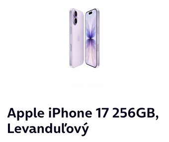 Predám nový Iphone 17 256GB - 2