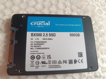 SSD disk Crucial BX500 - 500GB - 2