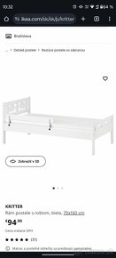 Detská posteľ IKEA Kritter 2ks - 2