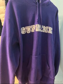 Supreme lace logo hoodie - 2