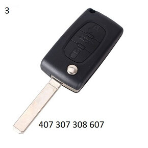 Obal klúča na peugeot alebo citroen z logom - 2