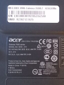 Notebook Acer Extensa 7630 - 2