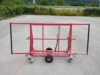 Manipulačný vozík na doskový mat. – 2 polohy, nosnosť 500 kg - 2