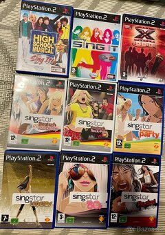 Playstation 2 - Mikrofony SingStar + 9hier na PS2 - 2