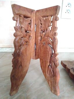 Starý orientálny indický stolček - 2