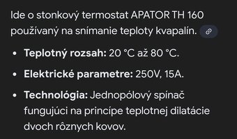 Predám termostat - 2