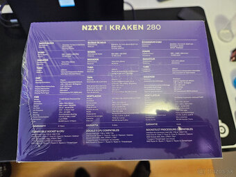 Uzavreté vodné chladenie NZXT KRAKEN 280 s LCD displejom - 2